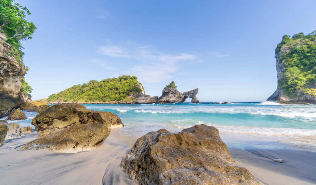 Atuh Beach Atuh Cliff